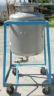 Used O.G. Kelley Co. Pressure Tank, 55 gallon, 304 stainless steel, vertical. 24'' diameter x 27'' straight side, dished top and bottom. Internal rated 50 psi at 300 deg F. Openings: top 10'' with co...