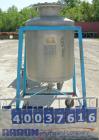 Used O.G. Kelley Co. Pressure Tank, 55 gallon, 304 stainless steel, vertical. 24'' diameter x 27'' straight side, dished top and bottom. Internal rated 50 psi at 300 deg F. Openings: top 10'' with co...