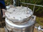 Used- Overly Inc. Pressure Tank, Approximate 150 Gallon, 304L Stainless Steel