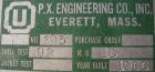 Used 425 Gallon Stainless Steel P.X. Engineering Pressure Tank, Model HV45957C-