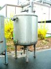 Used- P.X. Engineering Pressure Tank, 400 Gallon, 304 Stainless Steel, Vertical. 48'' diameter x 48'' straight side, dished ...