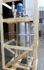 Used Packo Inox Pressure Tank, 52.8 gallon (200 liter), 316 stainless steel, vertical. Approximate 20’’ diameter x 34’’ straight side. Flat bolt on top, dished bottom. Internal rated –14.5 psi/50 psi...