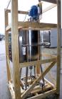Used Packo Inox Pressure Tank, 52.8 gallon (200 liter), 316 stainless steel, vertical. Approximate 20’’ diameter x 34’’ straight side. Flat bolt on top, dished bottom. Internal rated –14.5 psi/50 psi...