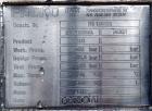 Used Packo Inox Pressure Tank, 52.8 gallon (200 liter), 316 stainless steel, vertical. Approximate 20’’ diameter x 34’’ straight side. Flat bolt on top, dished bottom. Internal rated –14.5 psi/50 psi...