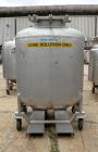 Used Mueller Tank, 275 Gallon, Model F, 316 Stainless Steel, Vertical. 46’’ diameter x 36’’ straight side, dish top and bottom. Internal rated to 15 psi. Openings: top (2) 2’’ NPT, 18’’ manway, no co...