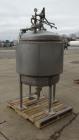 Used Paul Mueller Pressure Tank, 100 Gallon, 304 Stainless Steel, Vertical.