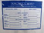 Used Paul Mueller Pressure Tank, 100 Gallon, 304 Stainless Steel, Vertical.