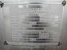 Used Paul Mueller Pressure Tank, 100 Gallon, 304 Stainless Steel, Vertical.