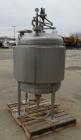 Used Paul Mueller Pressure Tank, 100 Gallon, 304 Stainless Steel, Vertical.