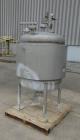 Used Paul Mueller Pressure Tank, 100 Gallon, 304 Stainless Steel, Vertical.