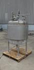 Used Paul Mueller Pressure Tank, 100 Gallon, 304 Stainless Steel, Vertical.