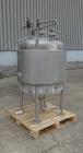 Used Paul Mueller Tank, 100 Gallon, 304 Stainless Steel, Vertical.