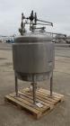 Used Paul Mueller Tank, 100 Gallon, 304 Stainless Steel, Vertical.
