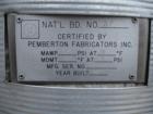 Used Pemberton Fabricators Pressure Tank, 20 Gallon, 304 Stainless Steel, Vertical. 16