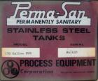 Used Perma San Tank, 170 Gallon, Model 170 GAL OVS, 316 Stainless Steel, Vertical.  38 1/2