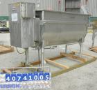 Used Perma-San Trough Style Tank, 300 gallon, 316 stainless steel, horizontal. 