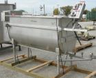 Used Perma-San Trough Style Tank, 300 gallon, 316 stainless steel, horizontal. 