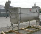Used Perma-San Trough Style Tank, 300 gallon, 316 stainless steel, horizontal. 