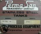 Used Perma-San Trough Style Tank, 300 gallon, 316 stainless steel, horizontal. 