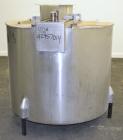 Used Perma-San Tank, 200 Gallon, Model KTL, 304 Stainless Steel, Vertical. 44’’ Diameter x 29’’ straight side. Open top with (2) 1/3 covers, coned bottom. Bolt on agitator bridge. 2’’ Tri-clamp cente...