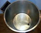 Used Perma-San Tank, 50 Gallon, Stainless Steel.  Open top, slope bottom, portable.