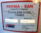 Used Perma-San Tank, 50 Gallon, Stainless Steel.  Open top, slope bottom, portable.