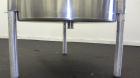 Used Perma-San Tank, 170 Gallons, Model OVS, 316 Stainless Steel, Vertical. Approximately 38-1/2” diameter x 44-1/2” straight side, open top with 1/2 hinged covers, sloped bottom.  Provision for a cl...