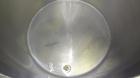 Used Perma-San Tank, 170 Gallons, Model OVS, 316 Stainless Steel, Vertical. Approximately 38-1/2” diameter x 44-1/2” straight side, open top with 1/2 hinged covers, sloped bottom.  Provision for a cl...
