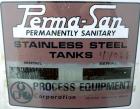Used Perma-San Tank, 120 Gallons, Model OVS, 316 Stainless Steel, Vertical. Approximately 30