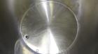 Used Perma-San Tank, 310 Gallons, Model OVS, 316 Stainless Steel, Vertical. Approximately 44” diameter x 46” straight side, open top with 1/2 covers, sloped bottom.  Provision for a clamp-on agitator...