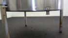 Used Perma-San Tank, 310 Gallons, Model OVS, 316 Stainless Steel, Vertical. Approximately 44” diameter x 46” straight side, open top with 1/2 hinged covers, sloped bottom.  Provision for a clamp-on a...