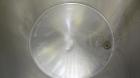 Used Perma-San Tank, 310 Gallons, Model OVS, 316 Stainless Steel, Vertical. Approximately 44” diameter x 46” straight side, open top with 1/2 hinged covers, sloped bottom.  Provision for a clamp-on a...