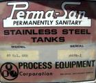 USED: Perma San tank, 80 gallon, 316 stainless steel, vertical. 36