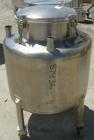 USED: Perma San tank, 80 gallon, 316 stainless steel, vertical. 32