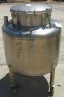 USED: Perma San tank, 80 gallon, 316 stainless steel, vertical. 32
