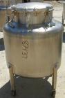 USED: Perma San tank, 80 gallon, 316 stainless steel, vertical. 32