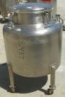 USED: Perma San tank, 80 gallon, 316 stainless steel, vertical. 32