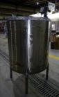 Used Perry Products Tank, Approximate 300 Gallon, 304 Stainless Steel, Vertical. Approximate 44