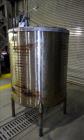 Used Perry Products Tank, Approximate 300 Gallon, 304 Stainless Steel, Vertical. Approximate 44