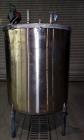 Used Perry Products Tank, Approximate 300 Gallon, 304 Stainless Steel, Vertical. Approximate 44