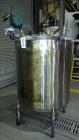 Used Perry Products Tank, Approximate 300 Gallon, 304 Stainless Steel, Vertical. Approximate 44