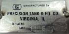 Used Precision Tank & Equipment Tank, 430 Gallon, 304 Stainless Steel, Horizontal. 44