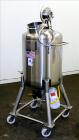 Used Precision Stainless Pressure Tank, 39.6 Gallon (150 Liter), 316L Stainless Steel, Vertical. 22