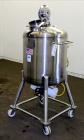 Used Precision Stainless Pressure Tank, 52.8 Gallon (200 Liter), 316L Stainless Steel, Vertical. 26