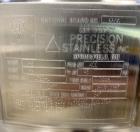 Used- Precision Stainless Pressure Tank, 300 Liters