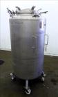 Used- Precision Stainless Pressure Tank, 198.12 Gallons (705 Liters), 316L Stainless Steel, Vertical. 32