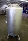Used- Precision Stainless Pressure Tank, 198.12 Gallons (705 Liters), 316L Stainless Steel, Vertical. 32
