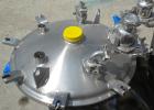 Used Precision Stainless Pressure Tank, 79 gallon (300 liter), 316L stainless steel, vertical. 24’’ Diameter x 36’’ straight side, dished clamp on top, coned bottom. Internal rated 30 psi at –20 to 3...