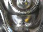 Used Precision Stainless Pressure Tank, 79 gallon (300 liter), 316L stainless steel, vertical. 24’’ Diameter x 36’’ straight side, dished clamp on top, coned bottom. Internal rated 30 psi at –20 to 3...