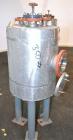 Used Precision Stainless Pressure Tank, 20 Gallon, 304L Stainless Steel, Vertical. 17-1/2 Diameter x 20 straight side, dished top and bottom. Internal rated 50 psi at 300 degrees F. Openings top (3) ...